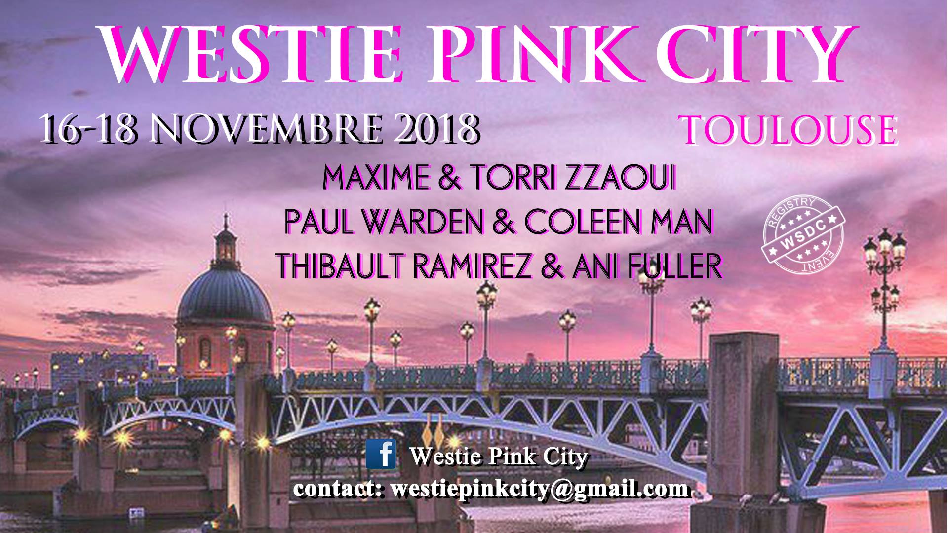westie pink city novembre 2018 Toulouse West Coast Swing